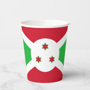 Patriotische Flagge von Burundi Pappbecher