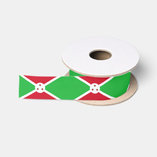 Patriotische Flagge von Burundi Satinband