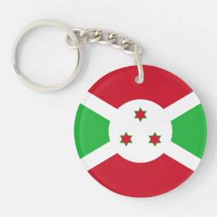 Patriotische Flagge von Burundi Schlüsselanhänger
