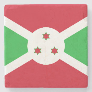 Patriotische Flagge von Burundi Steinuntersetzer