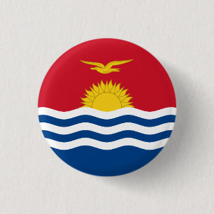 Patriotische Flagge von Kiribati Button