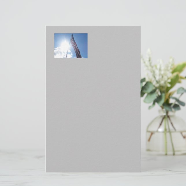 Patriotische Flaggenationstechnik Briefpapier (Stehend Vorderseite)