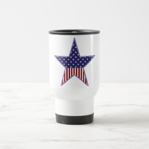 Patriotische Flaggengestaltung der USA Reisebecher