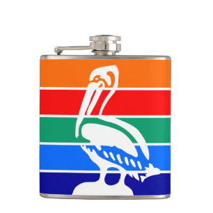 Patriotische Flasche mit der Fahne von St. Petersb Flachmann