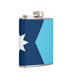Patriotische Flasche mit Flagge von Minnesota, USA Flachmann