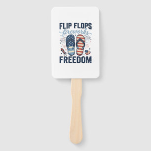 Patriotische Flip Flops Feuerwerk Freiheit Shirt D Fächer