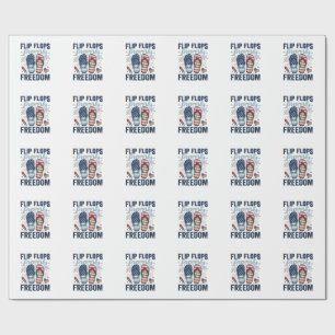Patriotische Flip Flops Feuerwerk Freiheit Shirt D Geschenkpapier