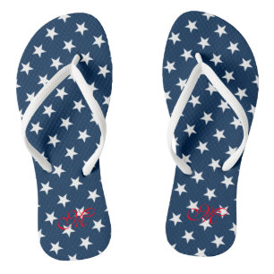 Patriotische Flip Flops vom 4. Juli Party