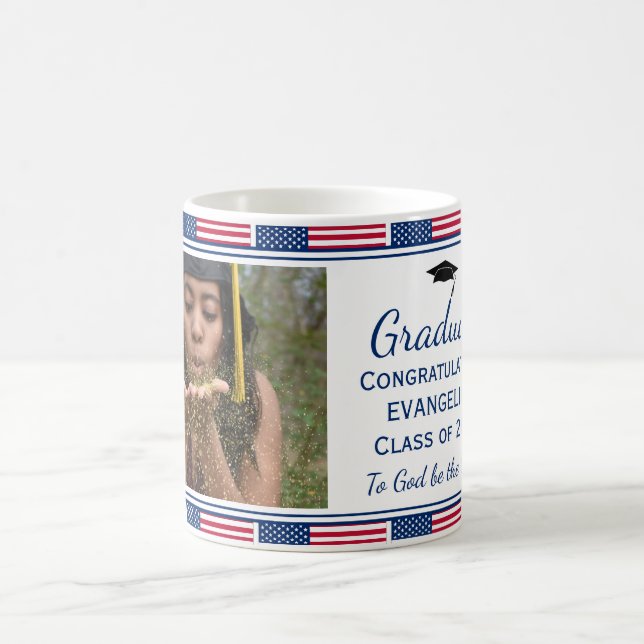 Patriotische Foto Abschluss Tasse (Mittel)
