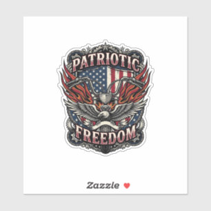 Patriotische Freiheit Lenker Biker Straße Freiheit Aufkleber