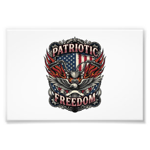 Patriotische Freiheit Lenker Biker Straße Freiheit Fotodruck
