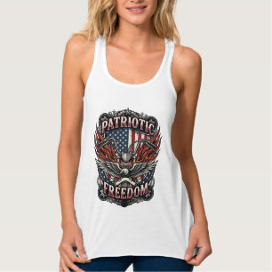 Patriotische Freiheit Lenker Biker Straße Freiheit Tank Top