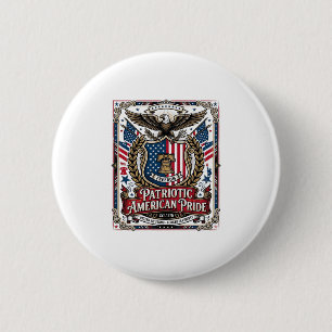 Patriotische Freiheits Schild Freiheits-Ikonen & S Button