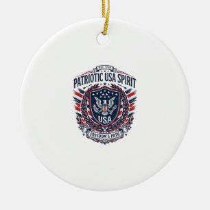 Patriotische Freiheits Schild Freiheits-Ikonen & S Keramik Ornament