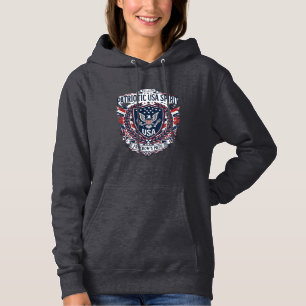 Patriotische Freiheits Schild Freiheitsikonen & Sy Hoodie