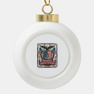 Patriotische Freiheits-Schutz-Freiheits-Symbole & Keramik Kugel-Ornament