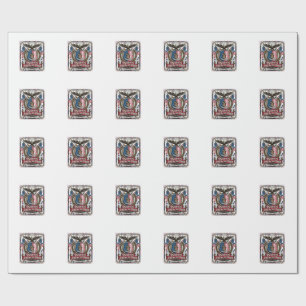 Patriotische Freiheits-Schutz-Freiheitssymbole & - Geschenkpapier