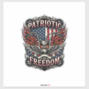 Patriotische Freiheitslenker Biker Road Freedom Pa Aufkleber