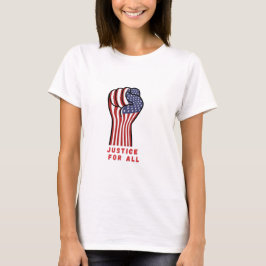 Patriotische Frische Gerechtigkeit für alle Protes T-Shirt
