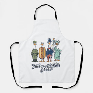 Patriotische Gänse-Aufstellung Vintage-Vector-Shir Schürze