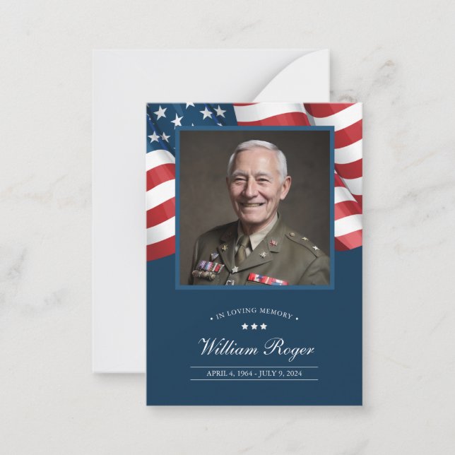 Patriotische Gedenkkarte Mitteilungskarte (Vorderseite)
