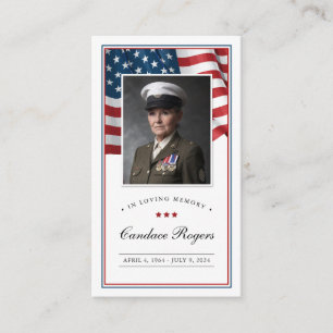 Patriotische Gedenkkarte Visitenkarte