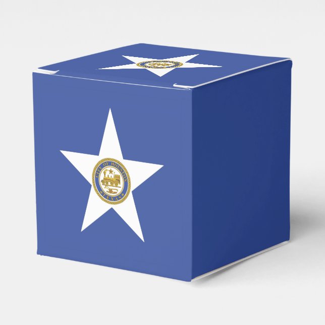 Patriotische Gefälligkeitsbox mit Flag Houston Geschenkschachtel (Vorderseite)
