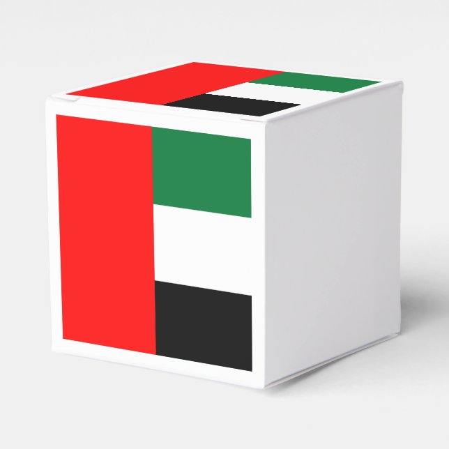 Patriotische Gefälligkeitsbox mit Flagge der VAE Geschenkschachtel (Vorderseite)
