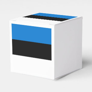 Patriotische Gefälligkeitsbox mit Flagge Estlands Geschenkschachtel