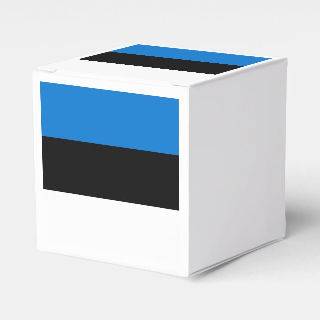 Patriotische Gefälligkeitsbox mit Flagge Estlands Geschenkschachtel (Vorderseite)