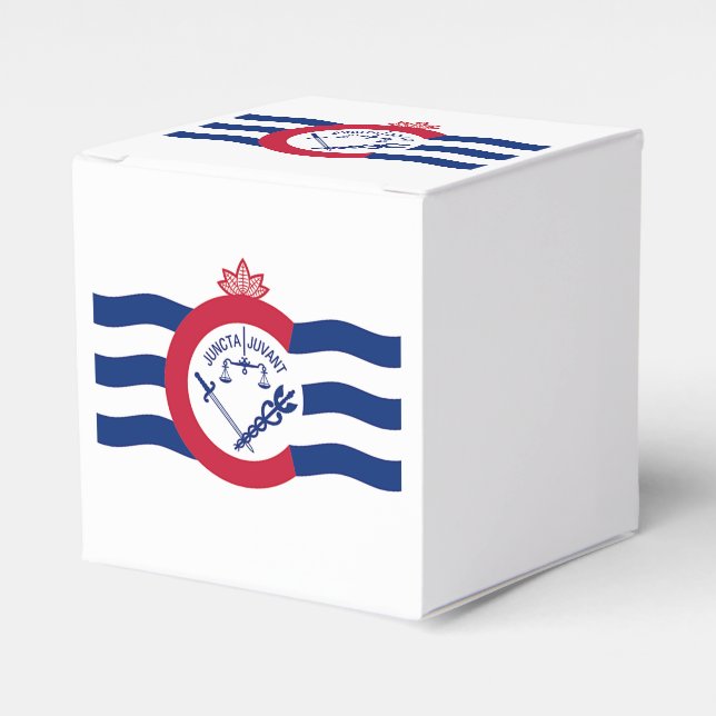 Patriotische Gefälligkeitsbox mit Flagge von Cinci Geschenkschachtel (Vorderseite)