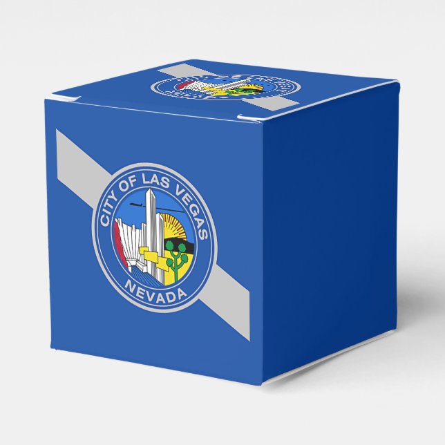 Patriotische Gefälligkeitsbox mit Flagge von Las V Geschenkschachtel (Vorderseite)