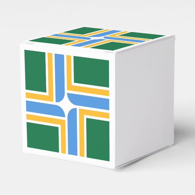 Patriotische Gefälligkeitsbox mit Flagge von Portl Geschenkschachtel (Vorderseite)