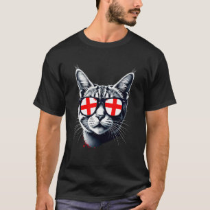 Patriotische Georgia Tabby-Katze georgische Flagge T-Shirt