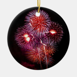 Patriotische Geschenk-Feuerwerke von Juli 4. Keramikornament