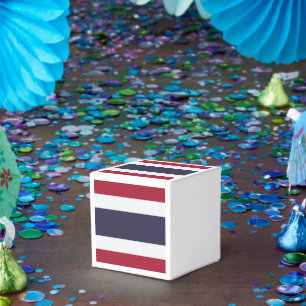 Patriotische Geschenkbox mit Flagge Thailands Geschenkschachtel