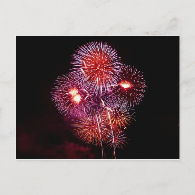 Patriotische Geschenke Feuerwerke vom 4. Juli Postkarte (Vorderseite)