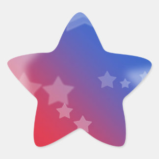 Patriotische Geschenke Stars Red White Blue Stern-Aufkleber