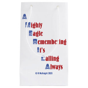 Patriotische Geschenktasche Kleine Geschenktüte