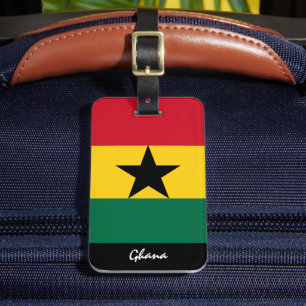 Patriotische Ghana Gepäckmarken, ghanaische Flagge Gepäckanhänger