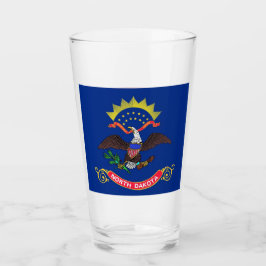 Patriotische Glastasse mit der Flagge von North Da Glas