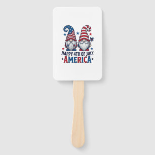 Patriotische Gnome Frohes 4. Juli Amerika Shirt_1 Fächer