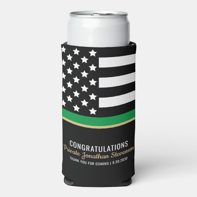Patriotische Graduiertengruppe für militärische Gr Selters Dosenkühler (Seltzer Vorderseite)