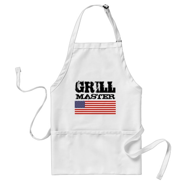 Patriotische GRILLEN-Schürze für ihn mit Schürze (Vorne)