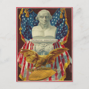 Patriotische Grüße Postkarte