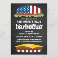 Patriotische Hamburger GRILLEN