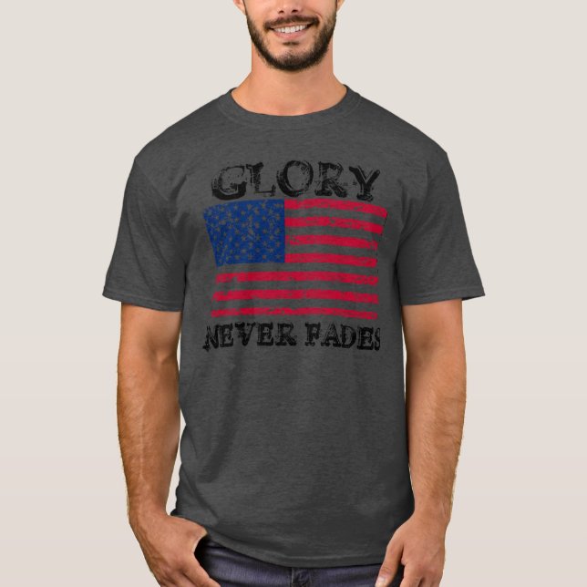 Patriotische Herrlichkeit Fades T-Shirt (Vorderseite)