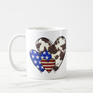 Patriotische Herzen Kaffeetasse