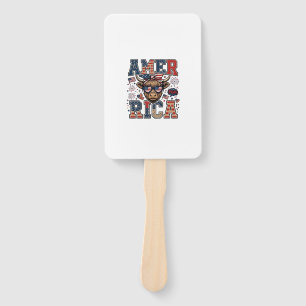 Patriotische Highland-Kuh Amerika 4. Juli-Shirt_1 Fächer