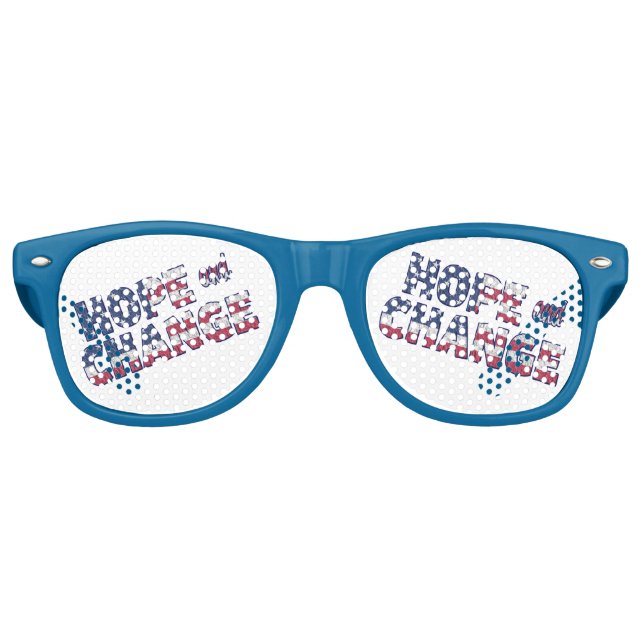 Patriotische Hoffnung und Wandel Partybrille (Vorderseite)